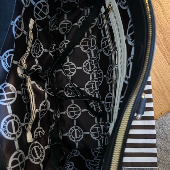 Henri Bendel Miss Bendel Striped Caryall Bag - Picture 8 of 14